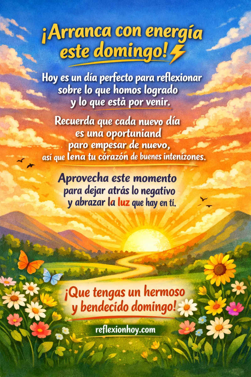 Imagen de ¡Comienza tu domingo con buena vibra! ☀️