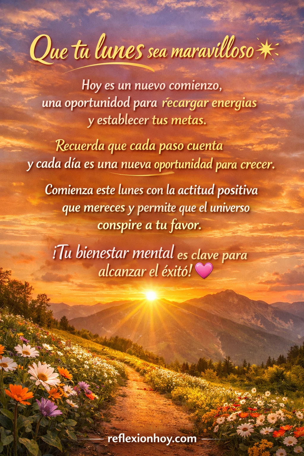 Imagen: ¡Que tu lunes sea inspirador! 🌟 Reflexión para hoy