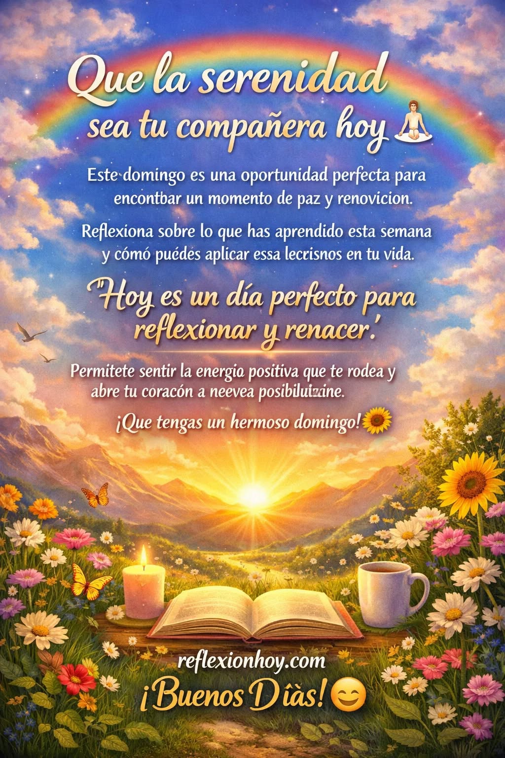 Imagen de ¡Que la serenidad te acompañe este domingo! 🌅