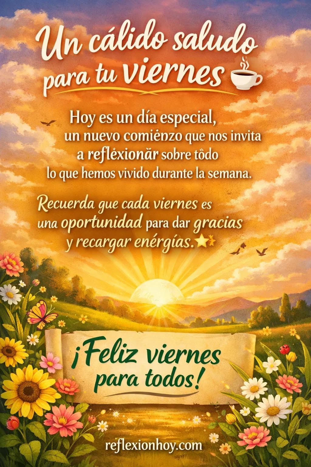 Imagen de ¡Feliz Viernes! 🌟 Reflexiona y Empieza el Fin de Semana