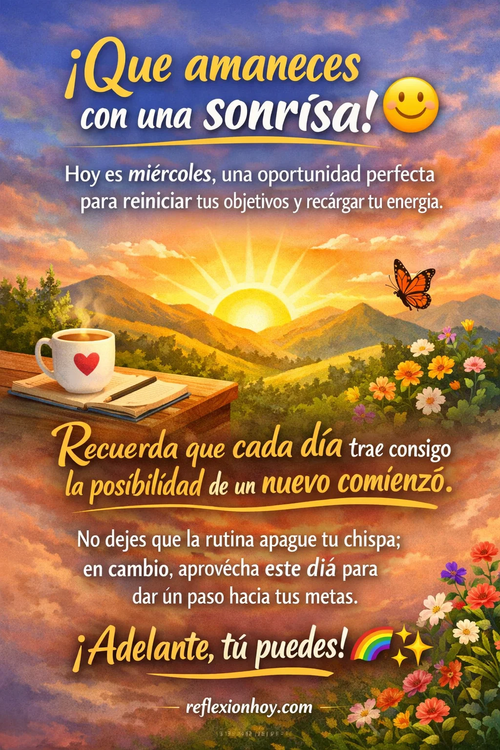 Imagen de ¡Brilla este miércoles con buena vibra! ✨