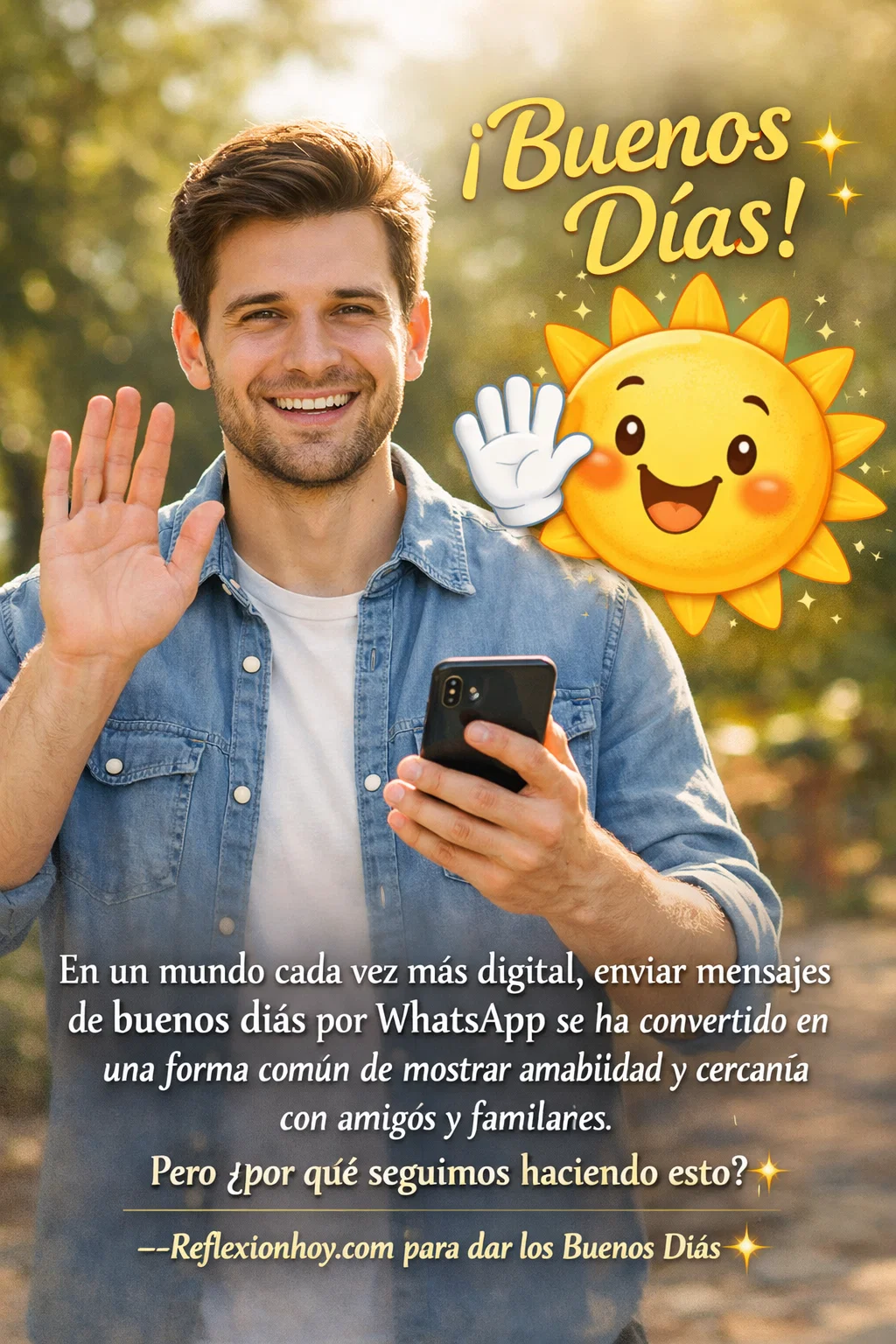 Imagen: ¿Por qué enviamos mensajes de buenos días por WhatsApp? 🤔