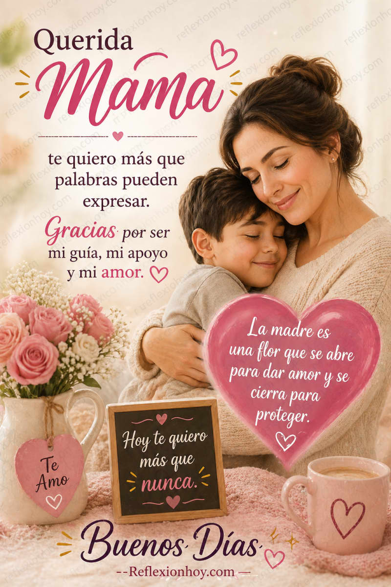 Imagen de la reflexión: Feliz Día de la Madre, Te Quiero Mama 🎯