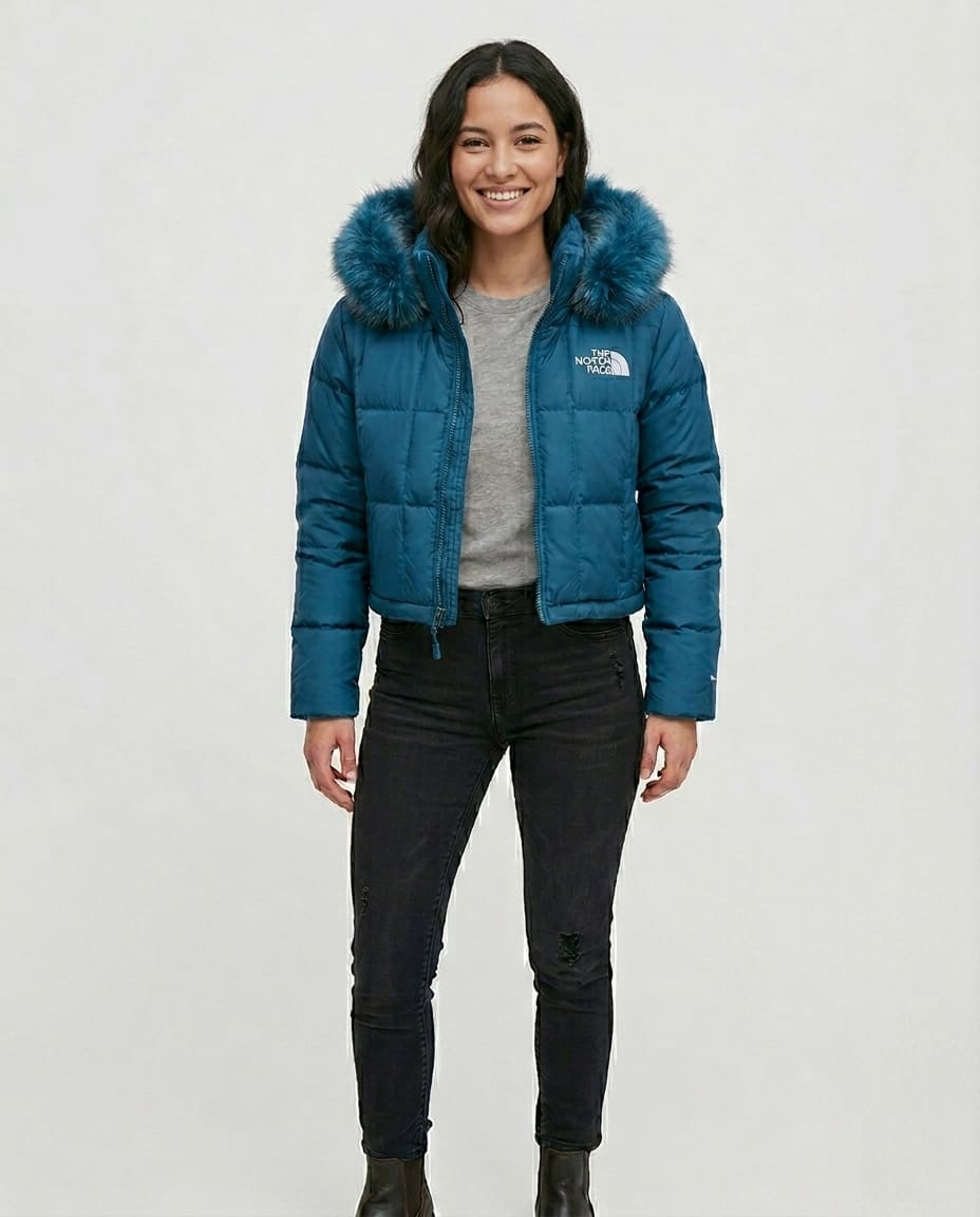 THE NORTH FACE GOTHAM JACKET MUJER – VERSIÓN CORTA - PETROLEO