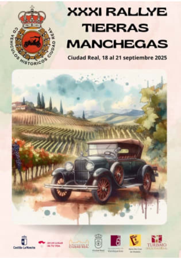 XXXI Rallye Tierras Manchegas - Poster 2025 - Toda la info de Rallies de Regularidad en rallyplanner.net