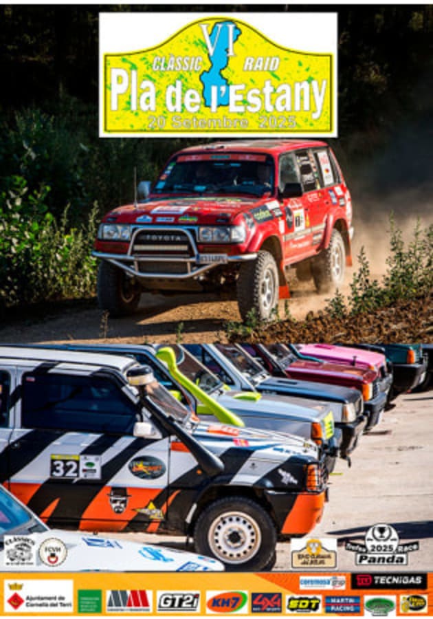 VI Clàssic Raid Pla de l'Estany - Poster 2025 - Toda la info de Rallies de Regularidad en rallyplanner.net