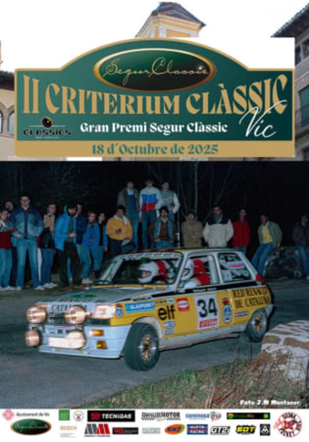 II Critèrium Clàssic Vic - Poster 2025 - Toda la info de Rallies de Regularidad en rallyplanner.net