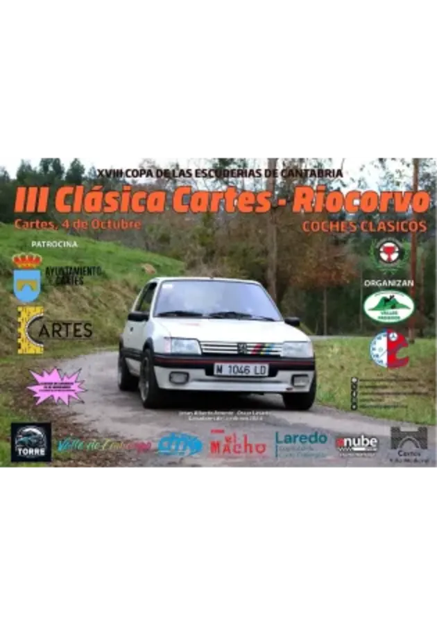 III Clasica Cartes Riocorvo - Poster 2025 - Toda la info de Rallies de Regularidad en rallyplanner.net