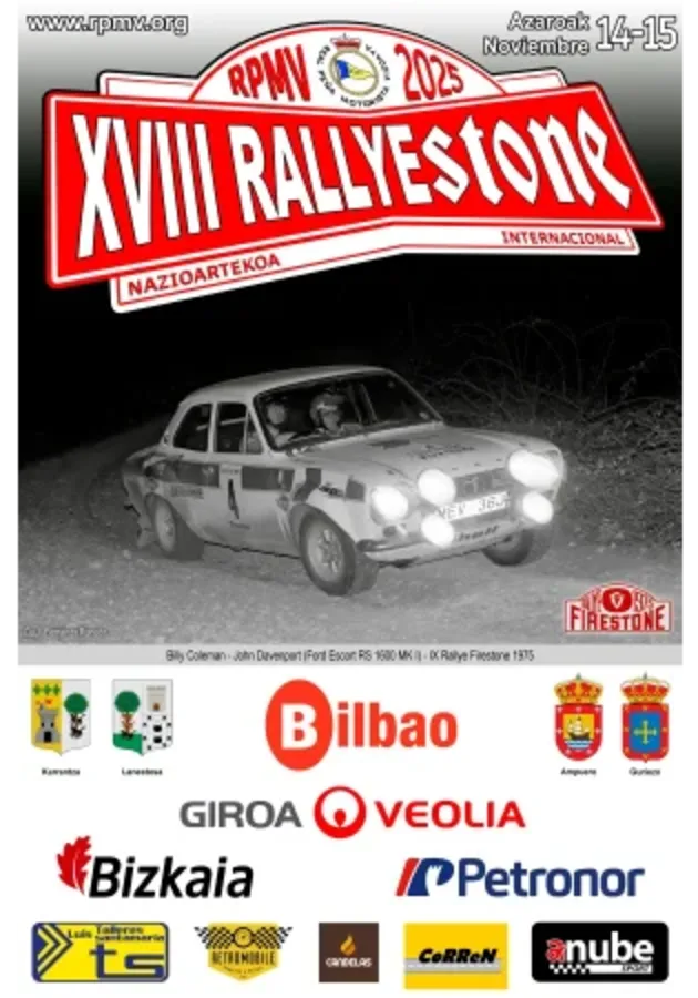 XVIII Rallye Internacional Rallyestone 2025 - Poster 2025 - Toda la info de Rallies de Regularidad en rallyplanner.net