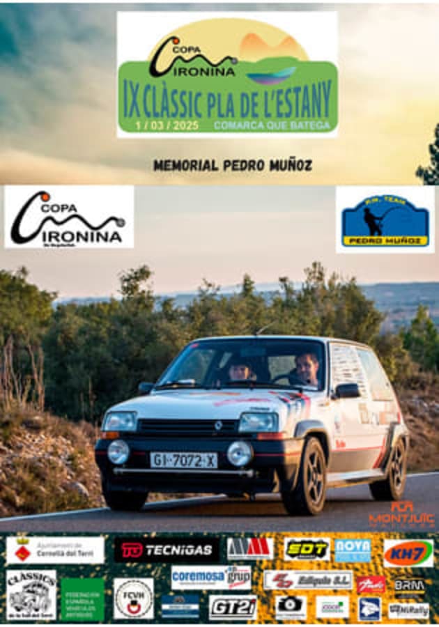 IX Clàssic Pla de l'Estany - Poster 2025 - Toda la info de Rallies de Regularidad en rallyplanner.net