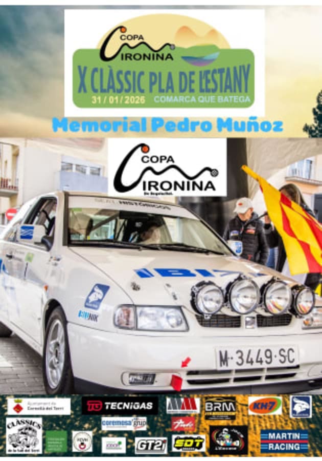 X Clàssic Pla de l'Estany 2026 - Poster 2026 - Toda la info de Rallies de Regularidad en rallyplanner.net