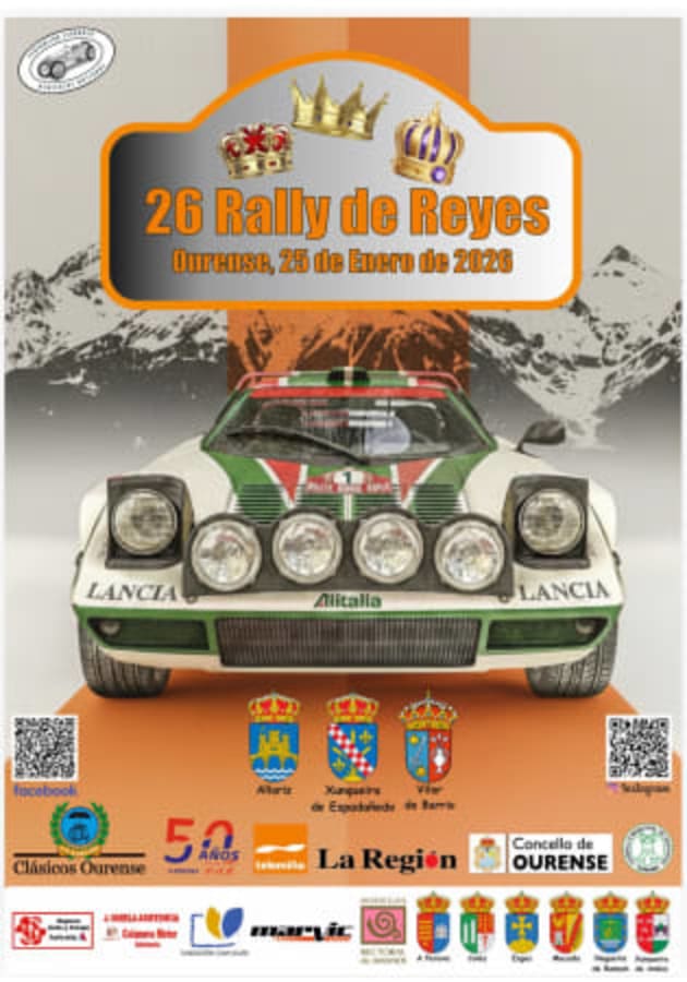 XXVI Rally de Reyes 2026 - Poster 2026 - Toda la info de Rallies de Regularidad en rallyplanner.net