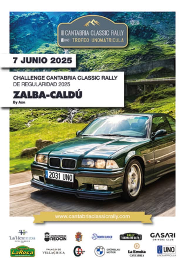 III Cantabria Classic Rally-Trofeo Unomatricula - Poster 2025 - Toda la info de Rallies de Regularidad en rallyplanner.net