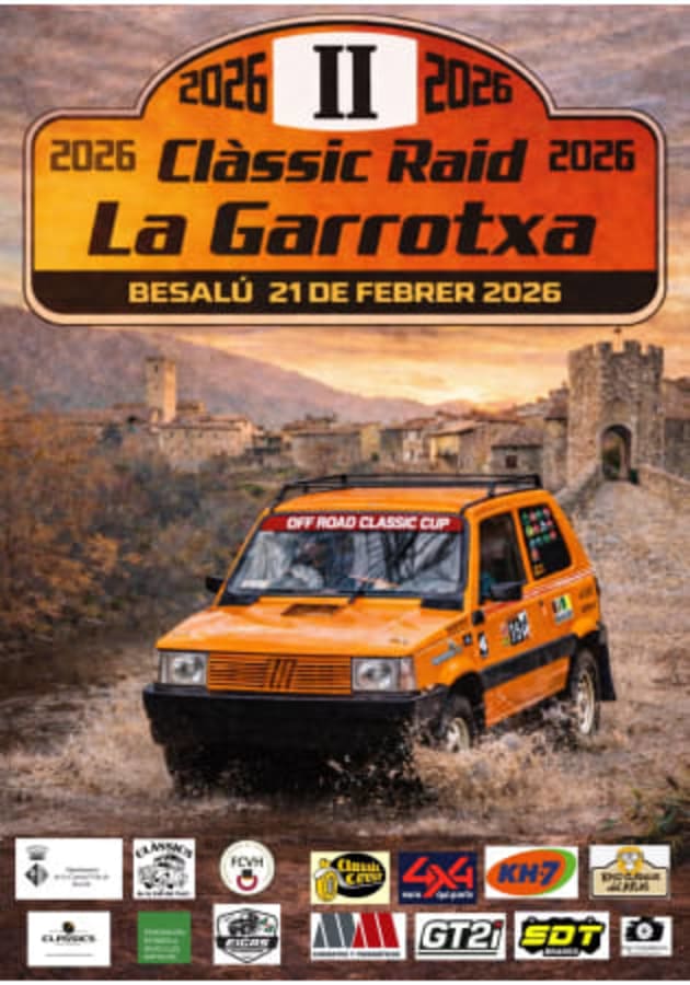 II Clàssic Raid la Garrotxa 2026 (Offroad) - Poster 2026 - Toda la info de Rallies de Regularidad en rallyplanner.net