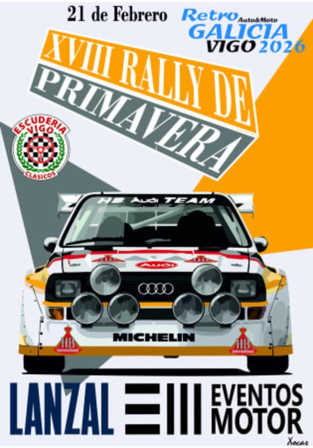 XVIII Rally Primavera 2026 - Poster 2026 - Toda la info de Rallies de Regularidad en rallyplanner.net