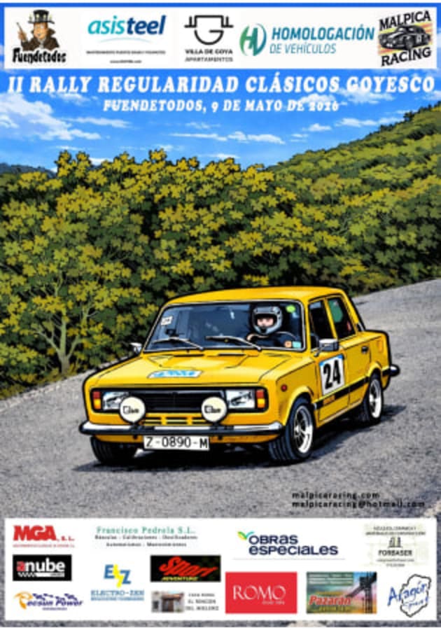 II Rally Regularidad Clásicos Goyesco 2026 - Poster 2026 - Toda la info de Rallies de Regularidad en rallyplanner.net