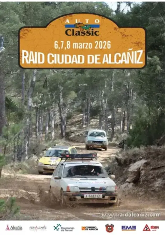 III Raid AutoClassic Ciudad de Alcañiz 2026 - Poster 2026 - Toda la info de Rallies de Regularidad en rallyplanner.net
