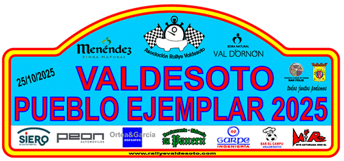 XXIV Rallye Valdesoto 2025 - Escudo 2025 - Toda la info de Rallies de Regularidad en rallyplanner.net