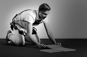 Laevo back support,passive exoskeleton