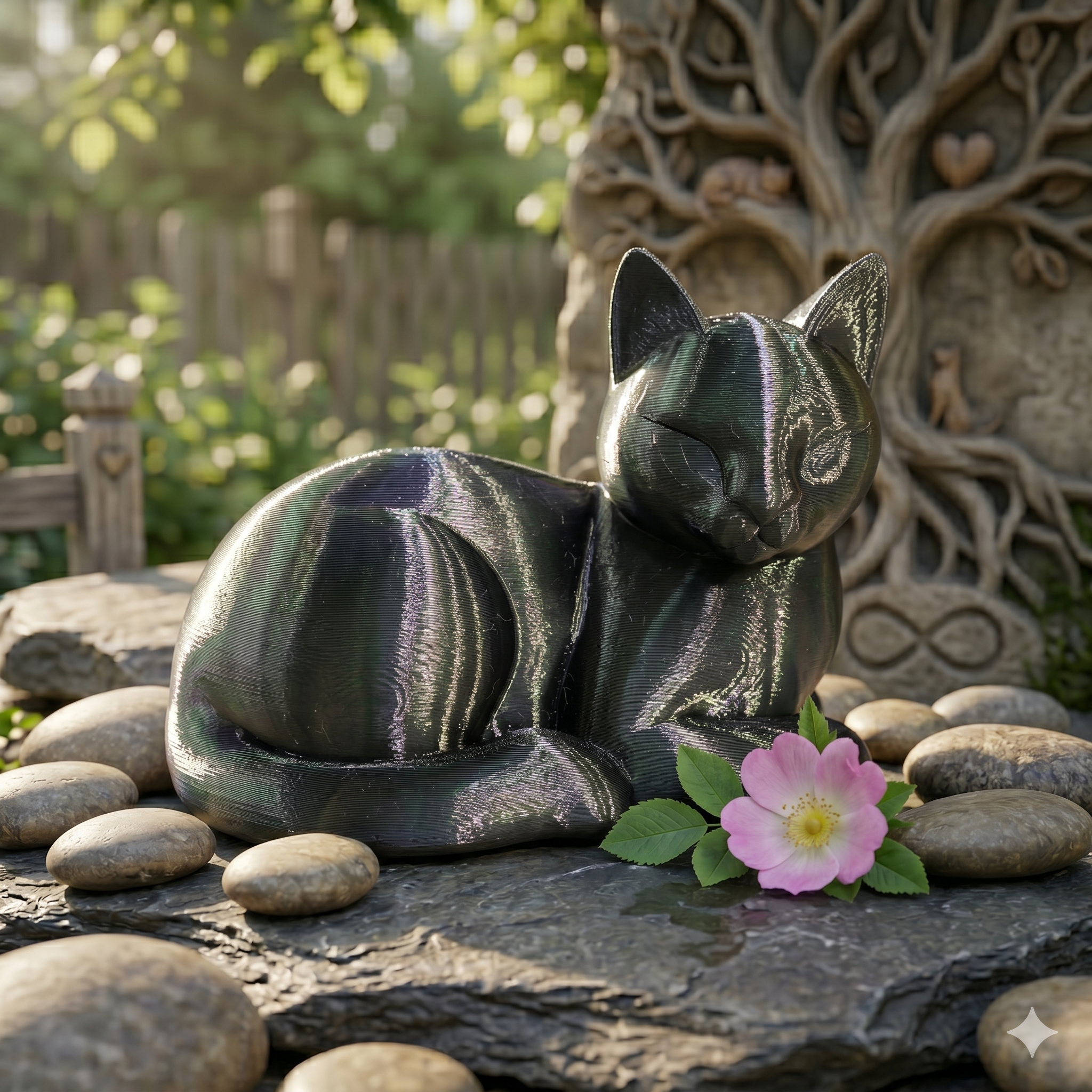 Ánfora de Homenaje Gato 3D