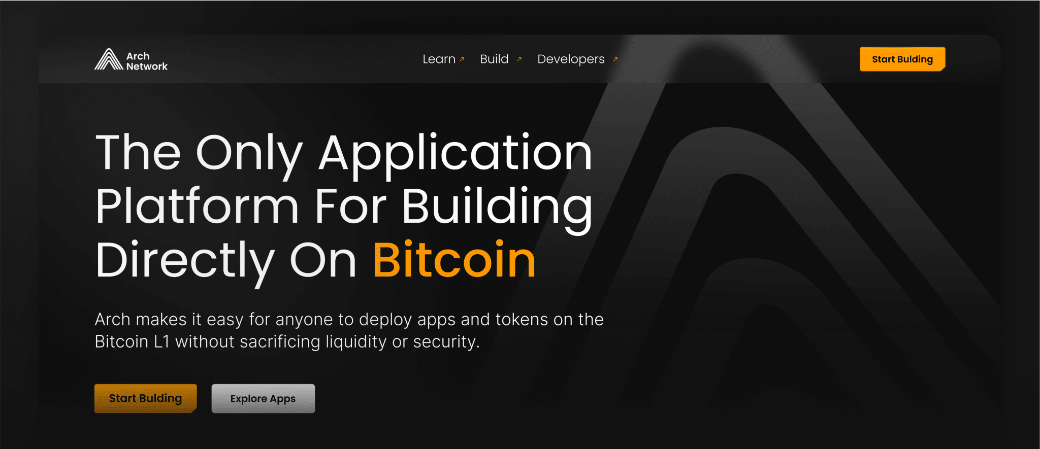 Arch Network case study screen