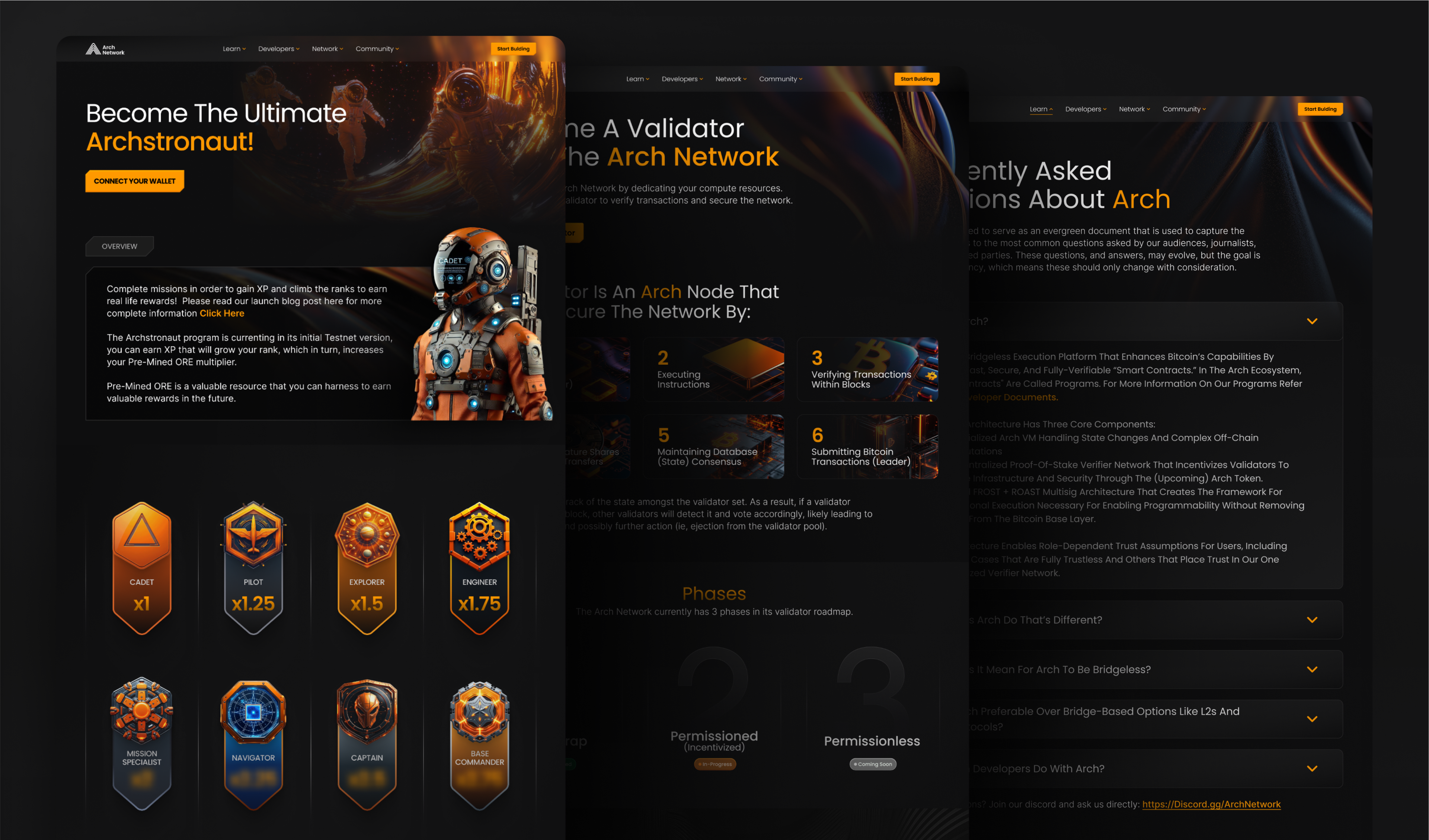 Arch Network case study screen