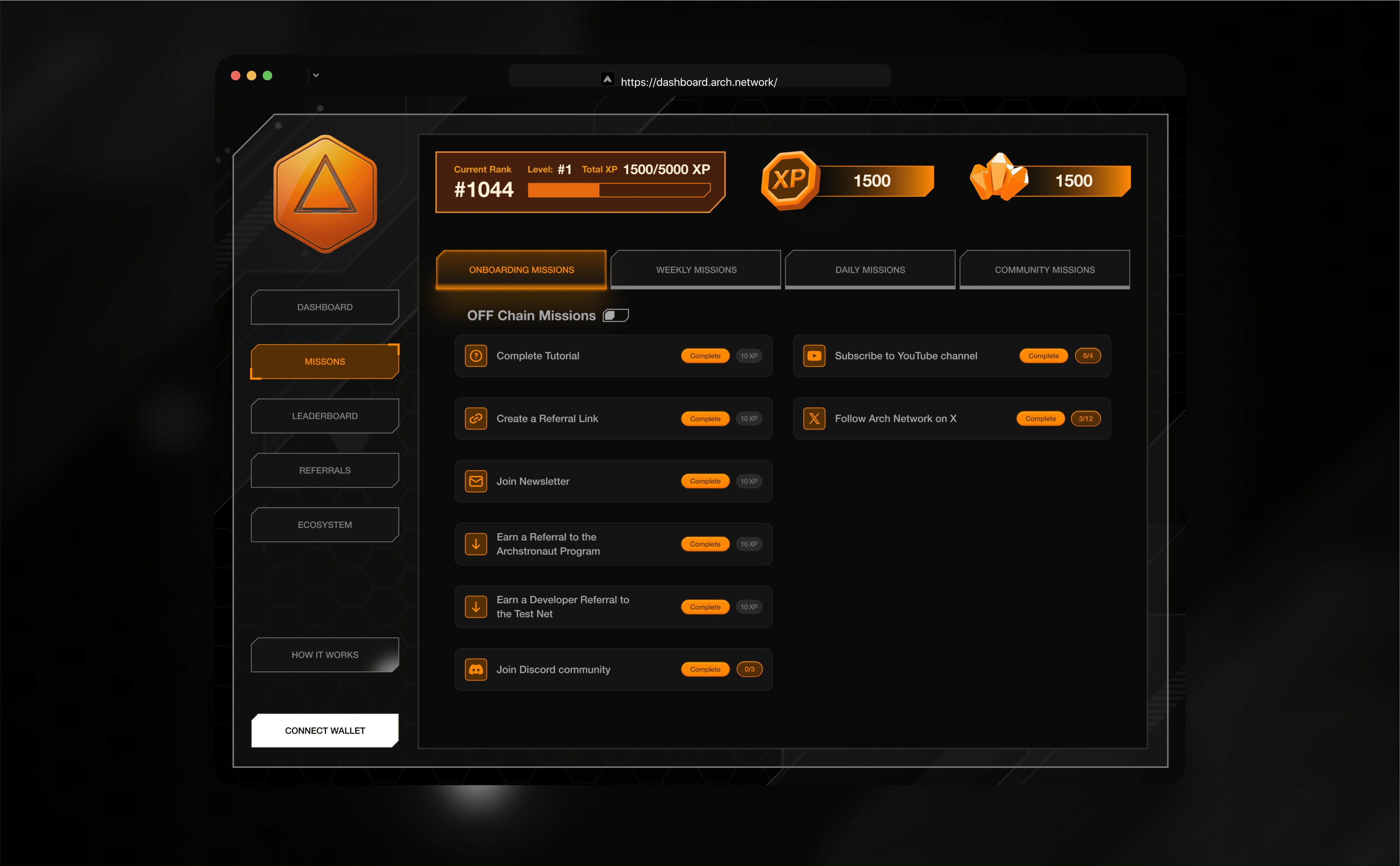 Arch Network case study screen