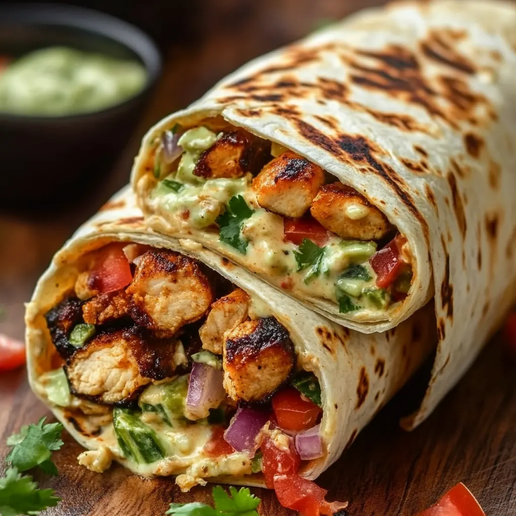 Chipotle Ranch Grilled Chicken Burrito