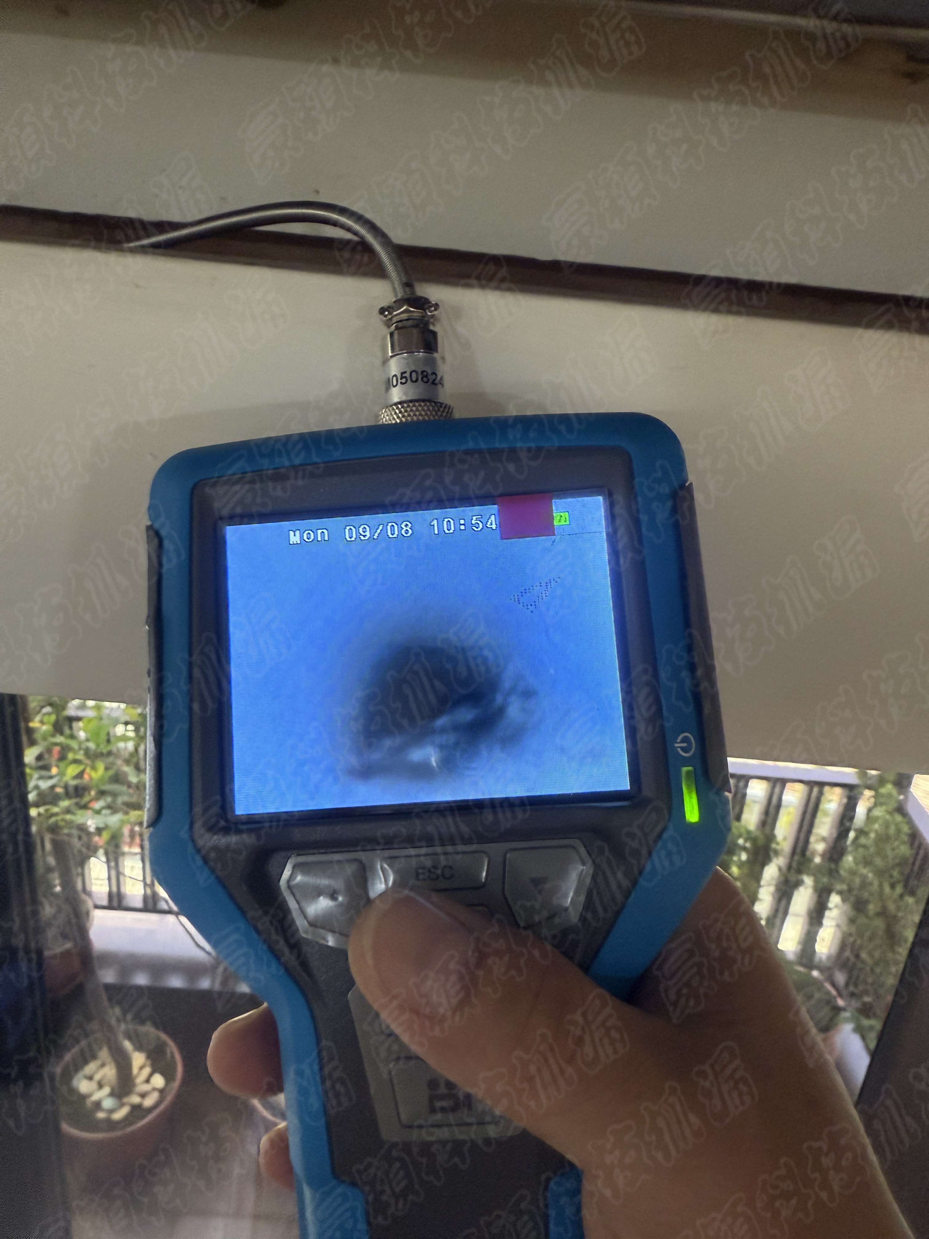 中山區內視鏡進行水管內部檢測