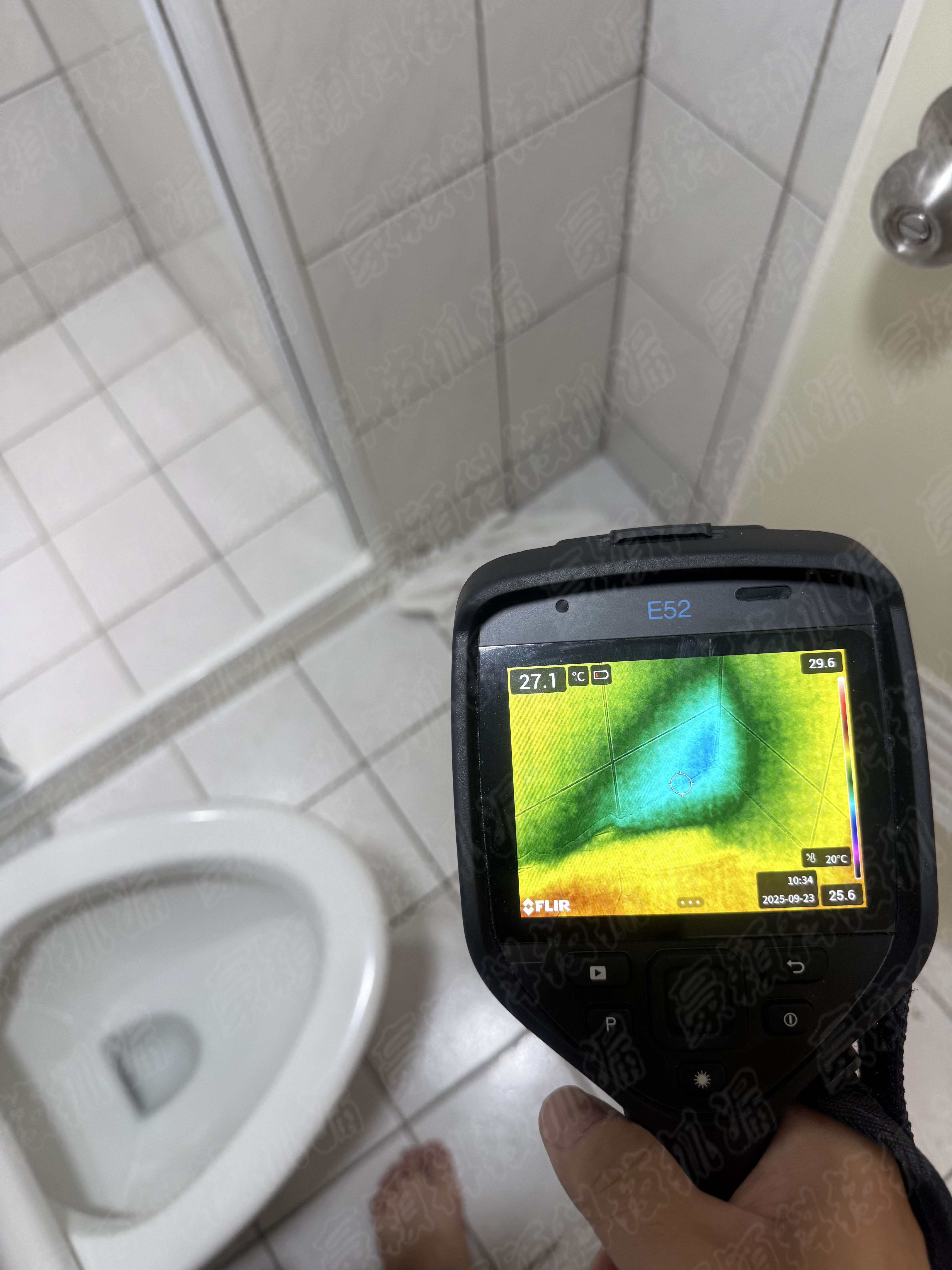 新北市板橋區紅外線熱像儀進行浴室檢測