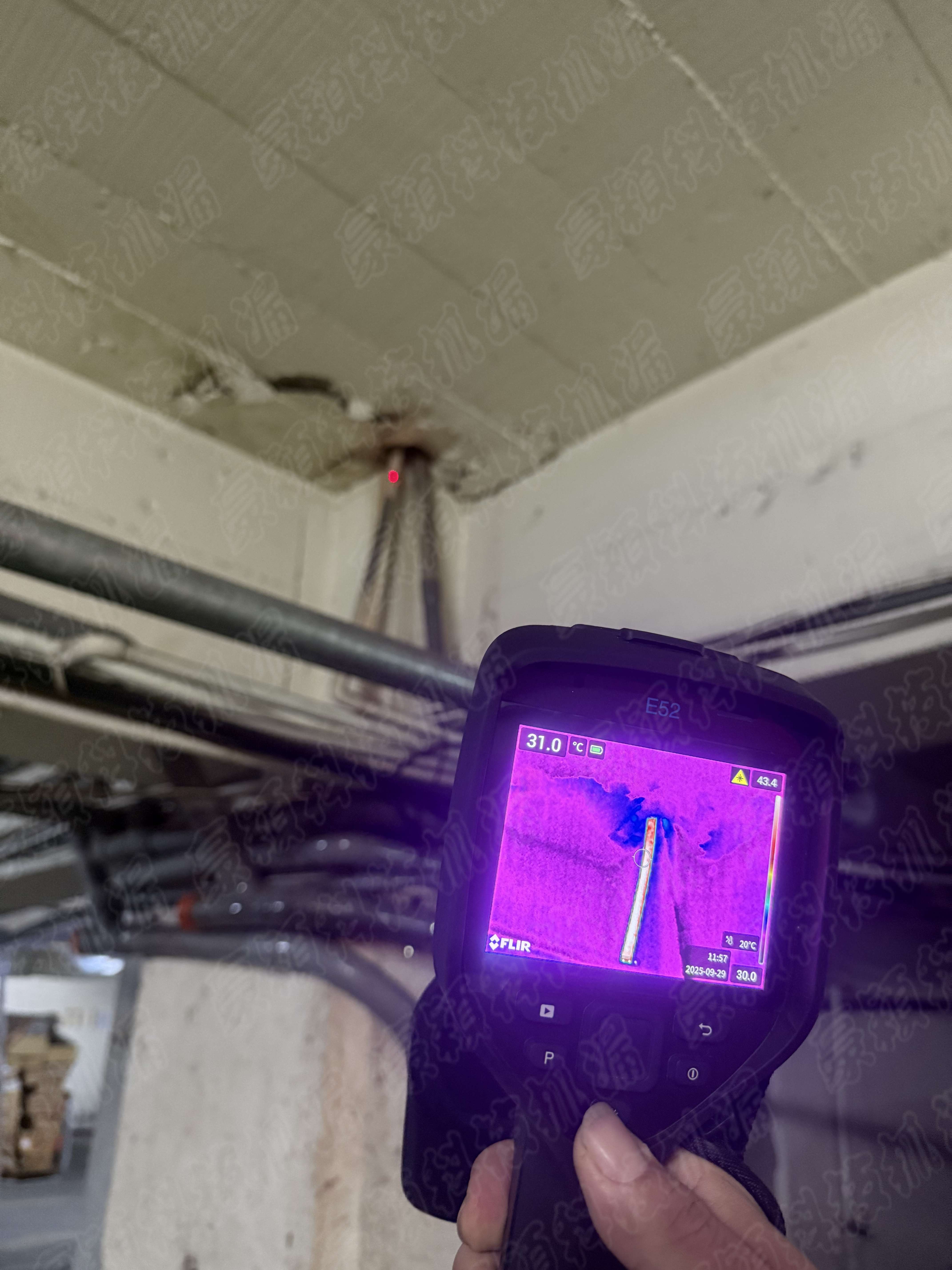 中山區紅外線熱像儀進行天花板漏水