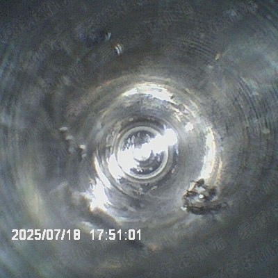水管內視鏡檢測的畫面