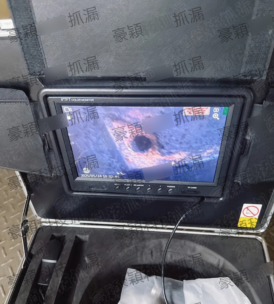 管路內視鏡進行漏水檢測