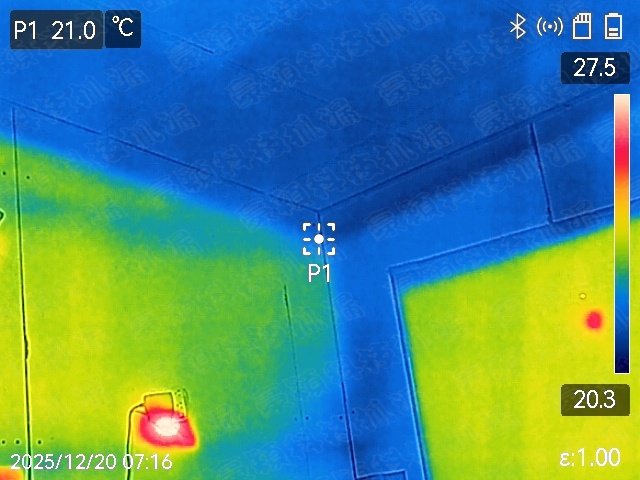 size:100;align:center 林口區大樓紅外線熱像儀掃描的結果