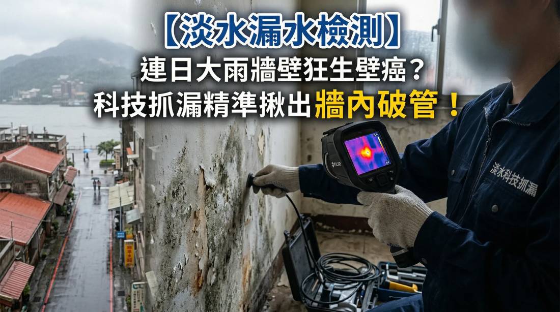 淡水區檢測管線實況