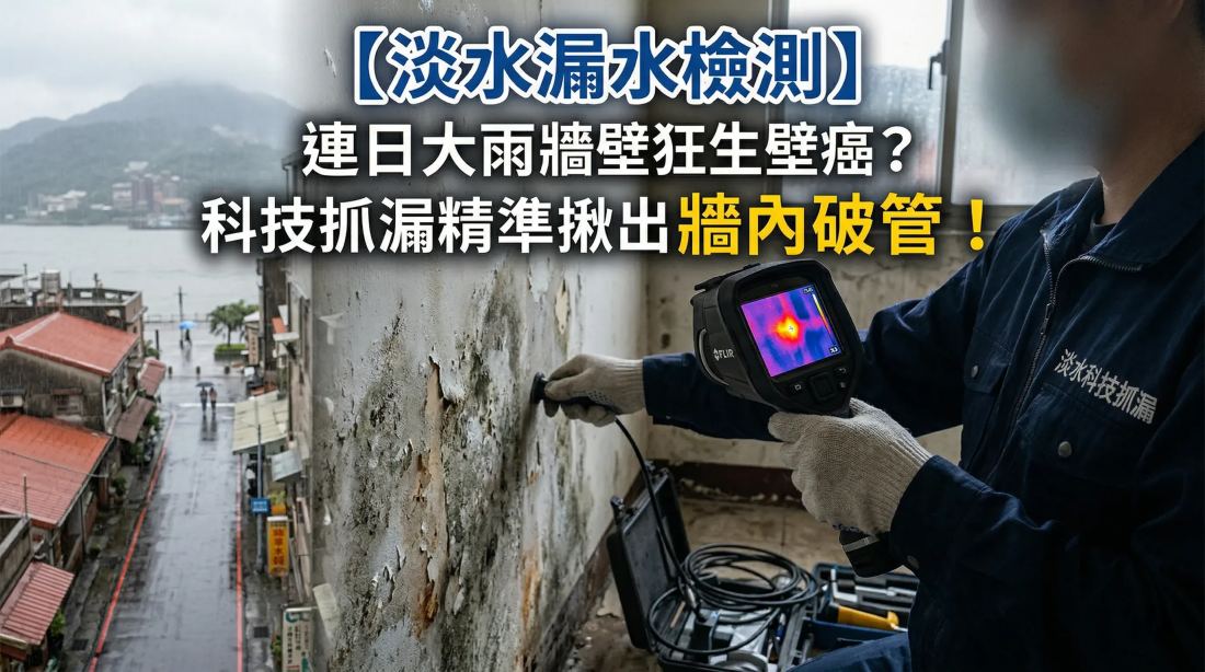 淡水區檢測管線實況
