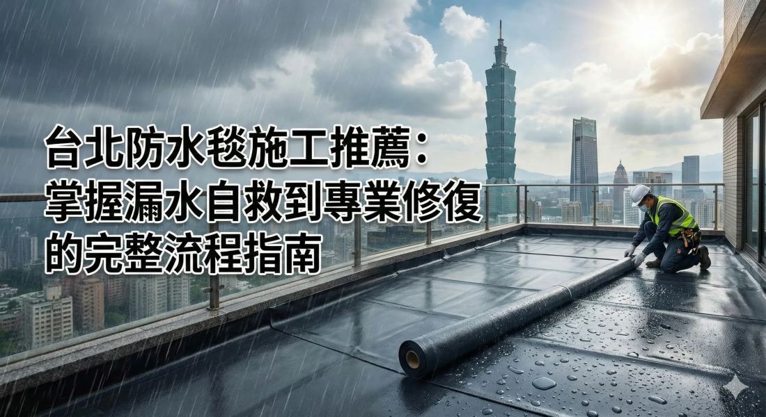 台北防水毯施工推薦：怕澎拱起泡？科技檢測與鋪設流程全攻略 - 豪穎抓漏案例實景照片