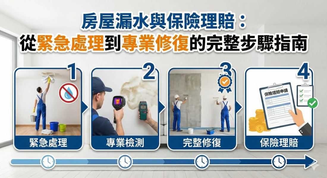 【漏水保險理賠】理賠不過？房屋漏水緊急處理與科技抓漏舉證指南 - 豪穎抓漏案例實景照片