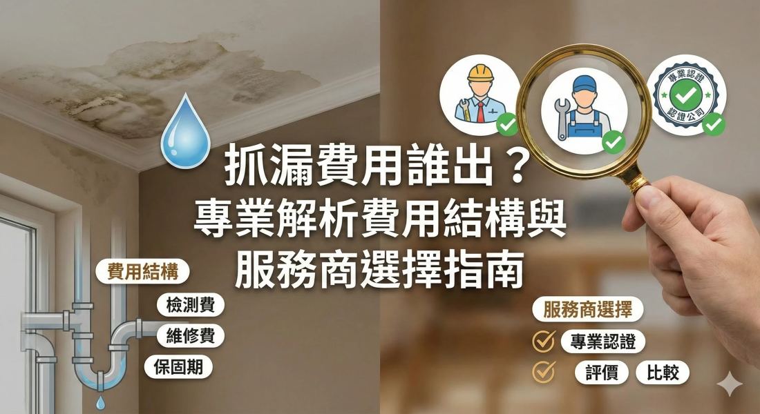 抓漏費用誰出？樓上漏水不理？2026 科技檢測報價與責任釐清指南 - 豪穎抓漏案例實景照片