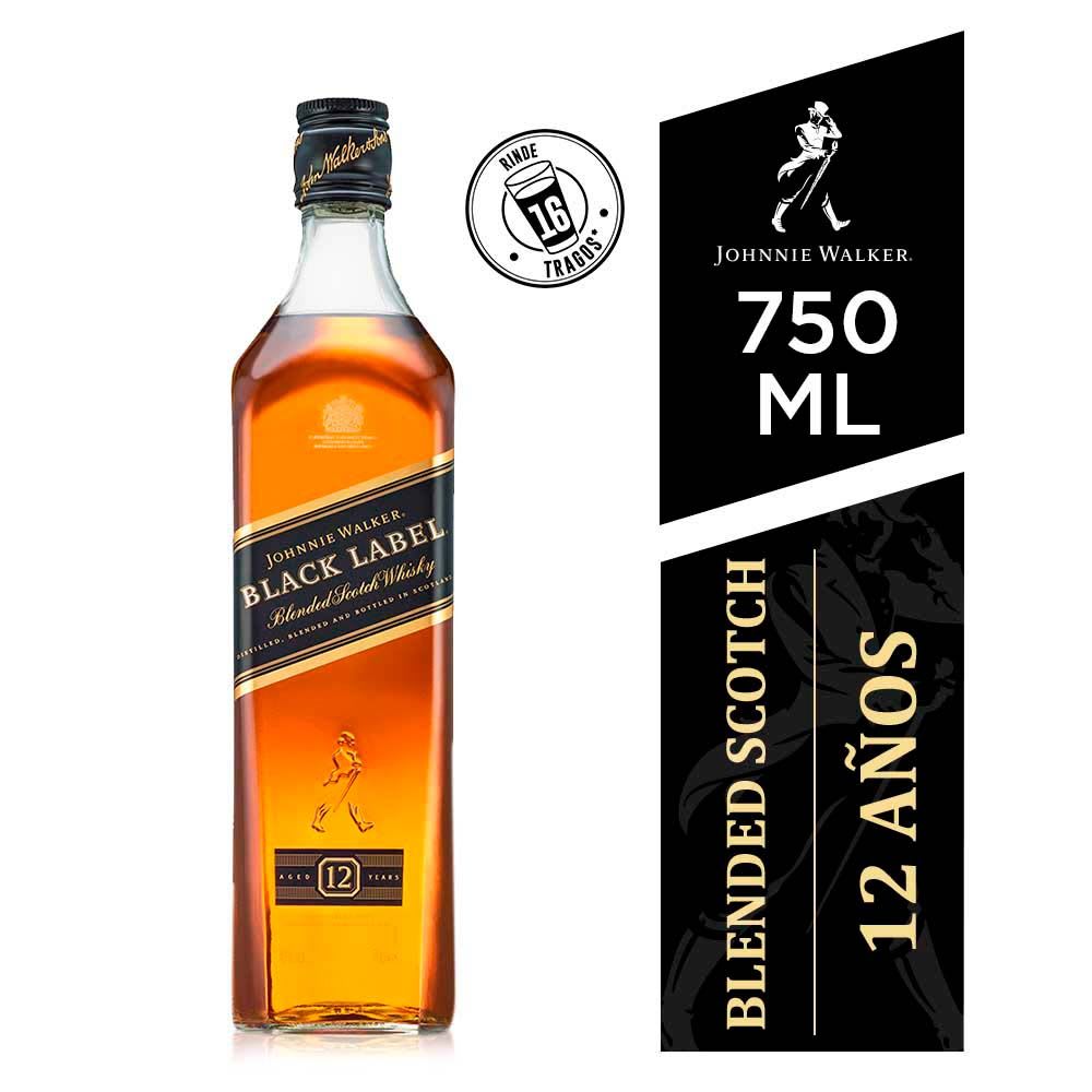 Whisky Johnnie Walker Black Label 750cc