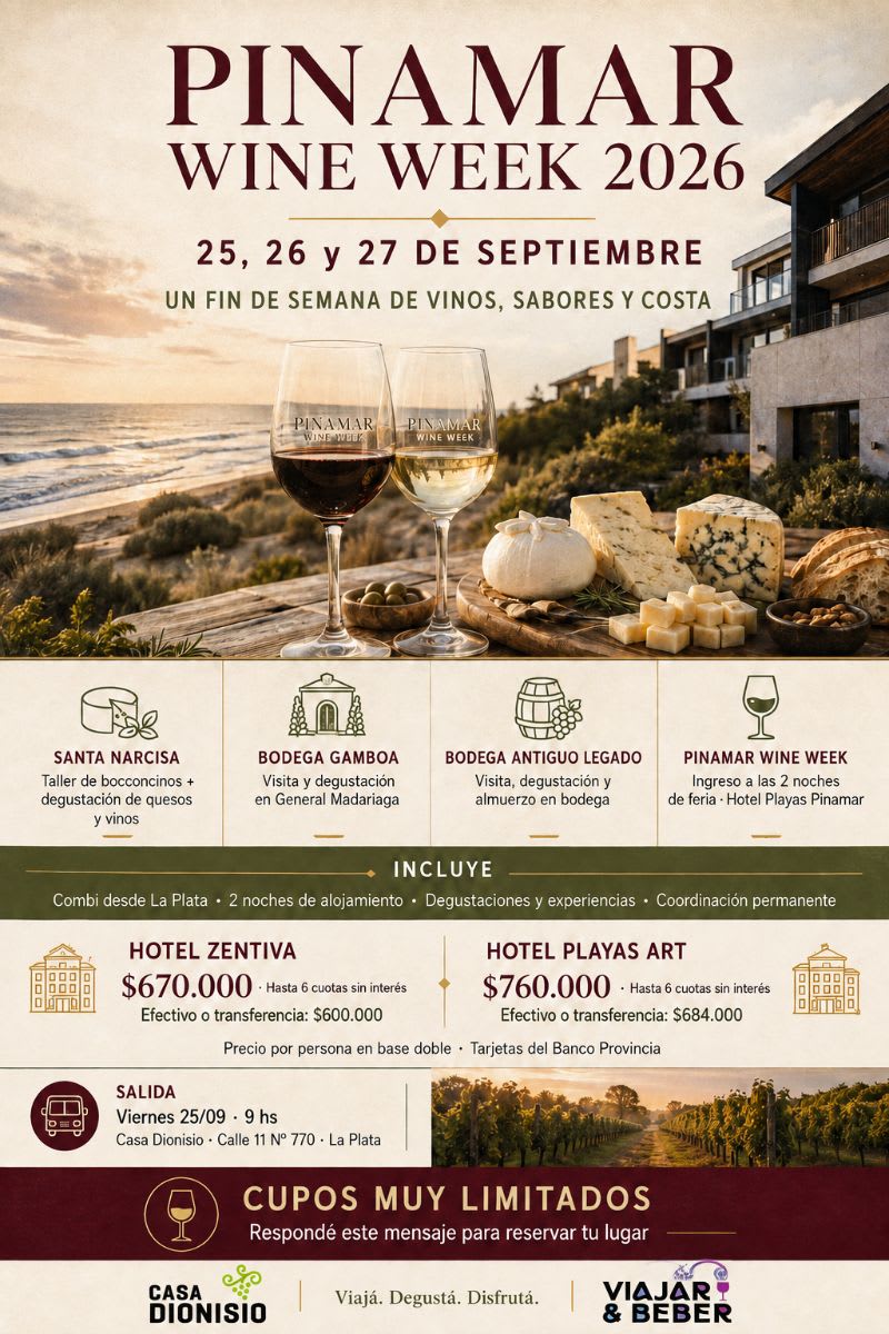 Viaje a la Pinamar Wine Week