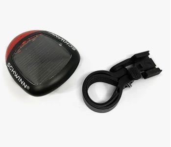 Luz Solar Trasera Slp Para Bicicleta 3 Lumenes Color Negro