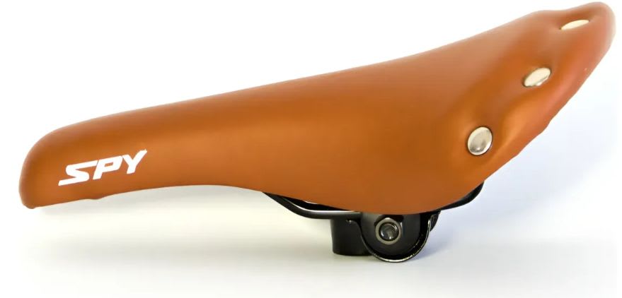 Vista 3 de Asiento Bicicleta  Fixi Retro Vintage Simil Cuero Tachas
