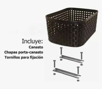 Vista 2 de Canasto Plastico Maxxum P/ Portapaquetes 