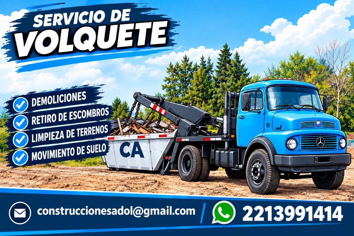 Servicio de alquiler de volquete