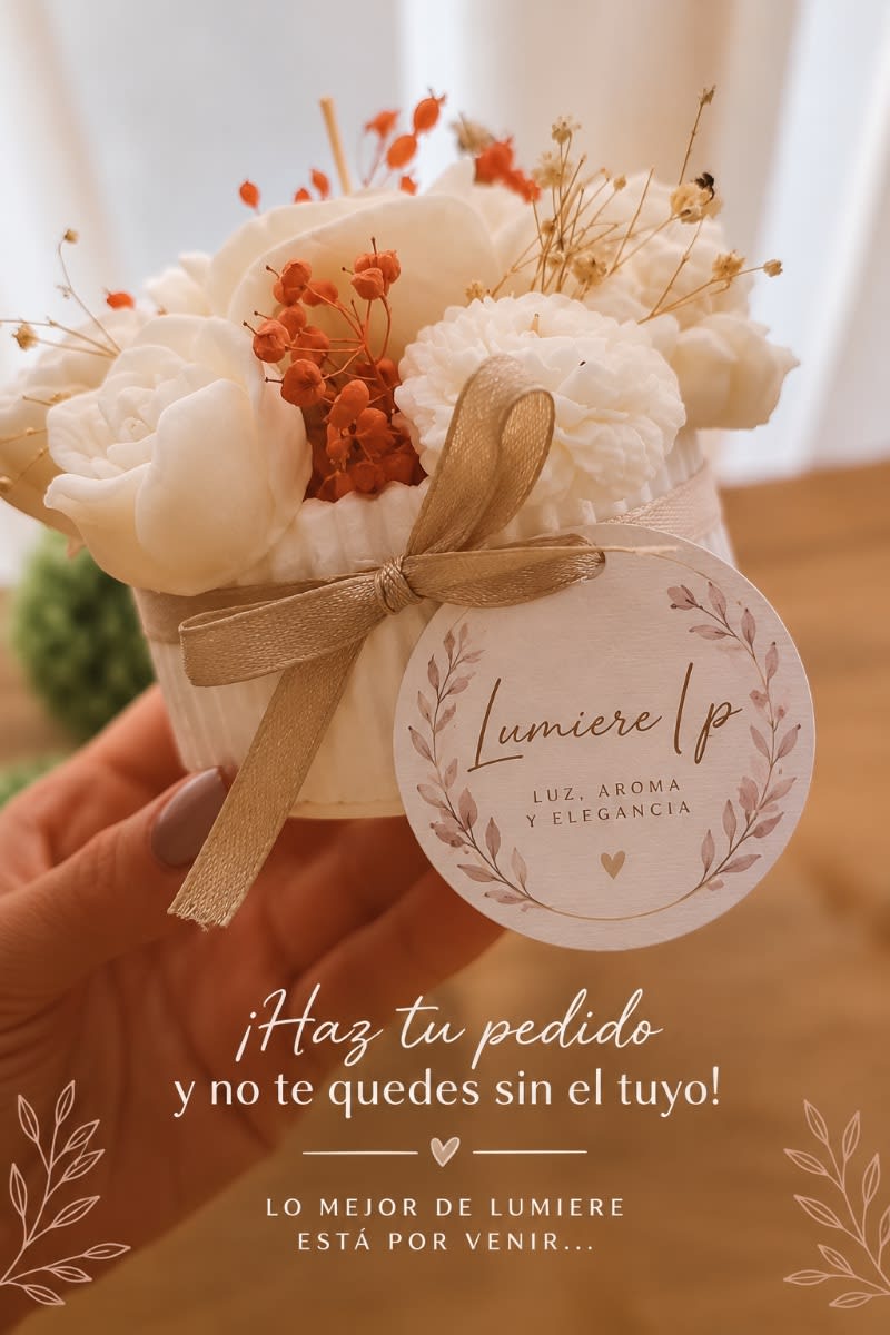 Vela jardín primavera