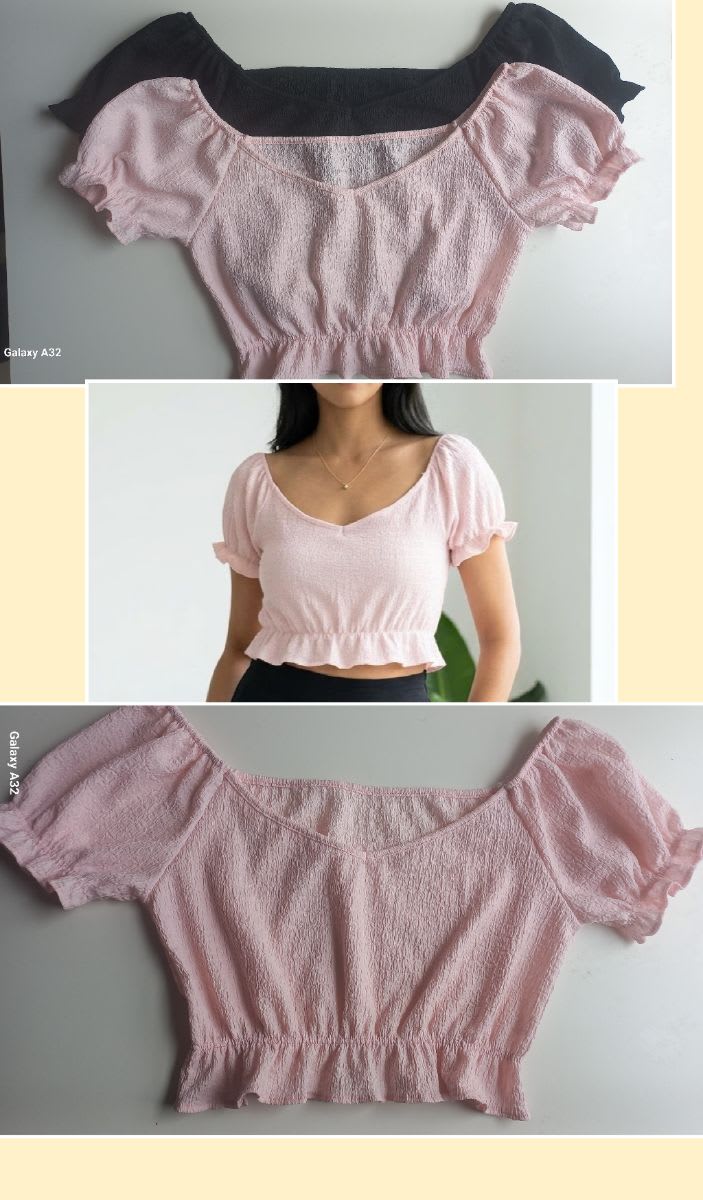 Blusa crop tops