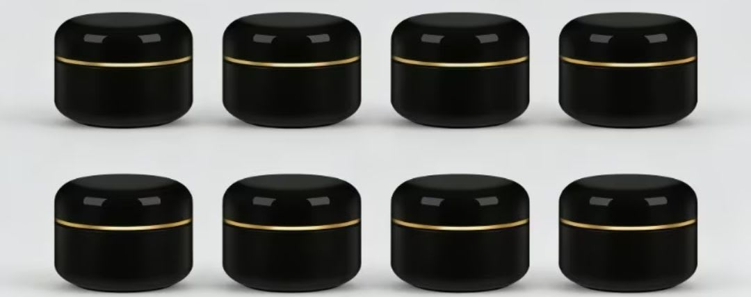 Envases negro con dorado ×20