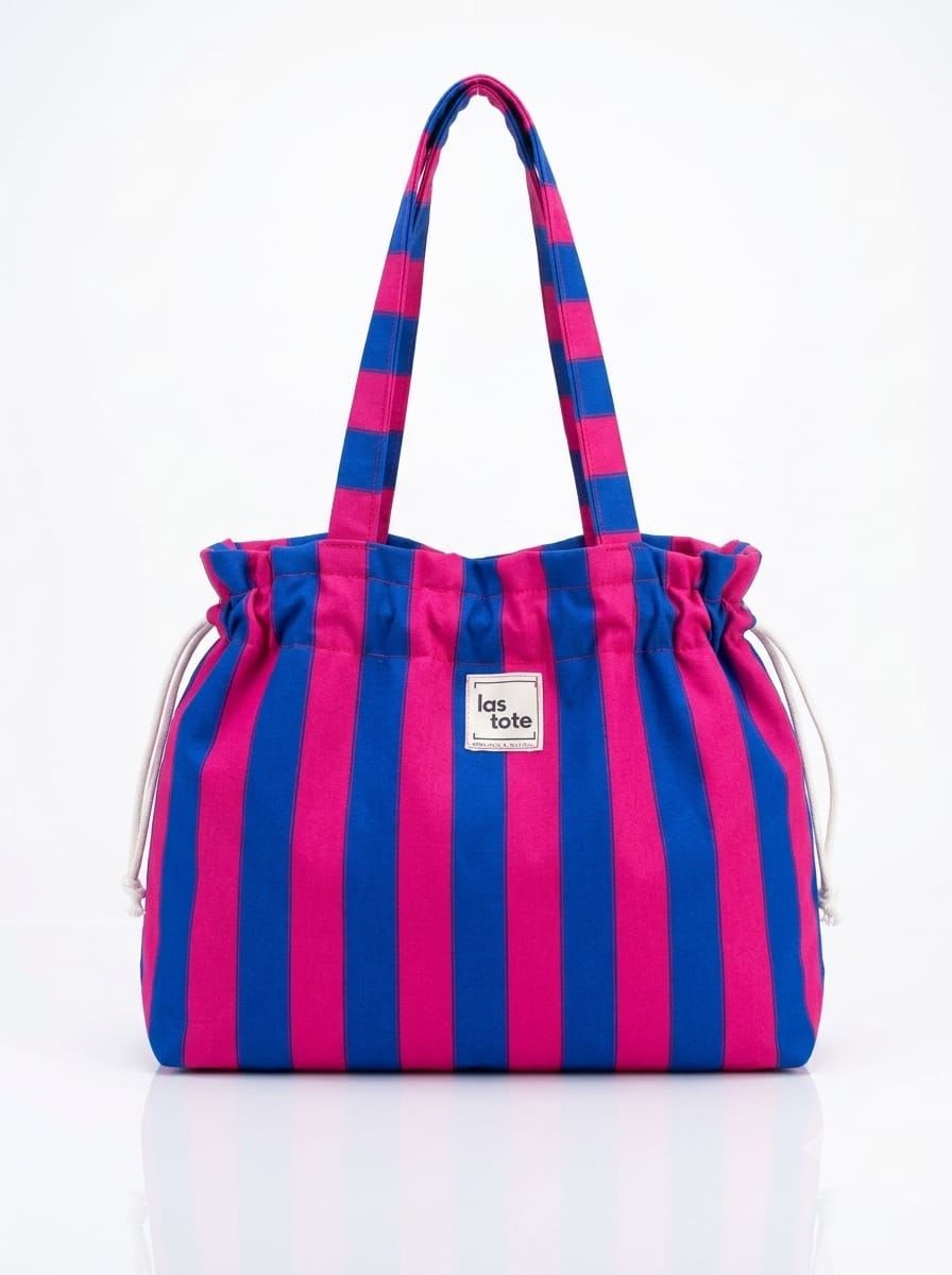 Bolso playero con cordón agustable