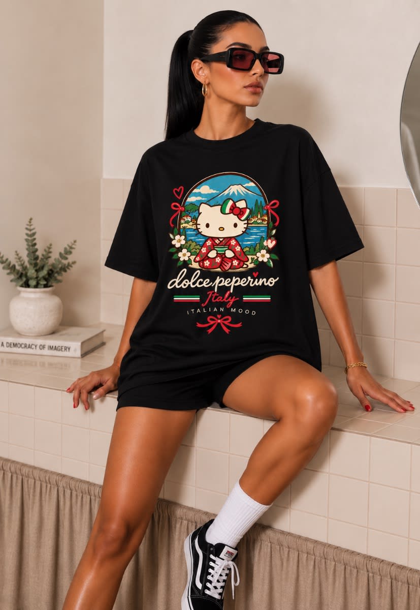 Remera algodón Kitty